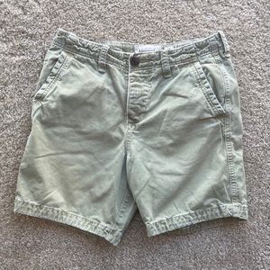 Abercrombie green chino shorts